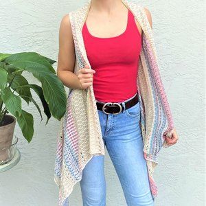 Boho Sleeveless Cardigan